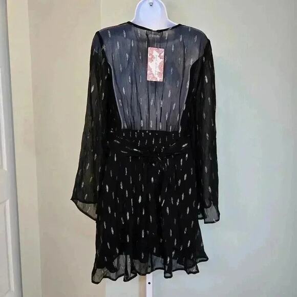 Band Of Gypsies Band of the Free Evette Mini Dress Bell sleeve Whimsigoth - Picture 4 of 12